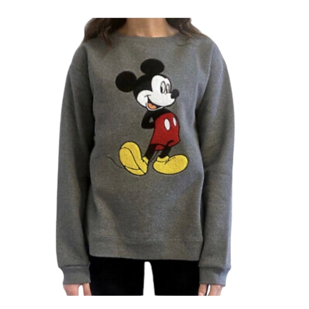 Disney medium Chenille patch print Mickey Mouse sweatshirt SP2 2054